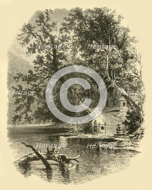 'North Branch of the Susquehanna, at Hunlocks', 1874.  Creator: Frederick William Quartley.