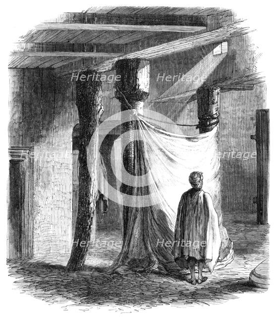 Interior of an Abyssinian church at Chaffa, near Senafe, 1868. Creator: Unknown.