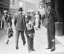 Trocadero pageboy, Westminster, London, 1935. Artist: Unknown