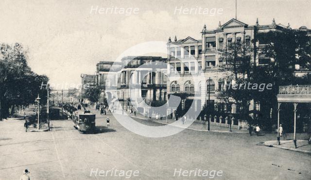 'United Services Club, Chowringhee Road, Calcutta', early 20th century. Creator: Unknown.