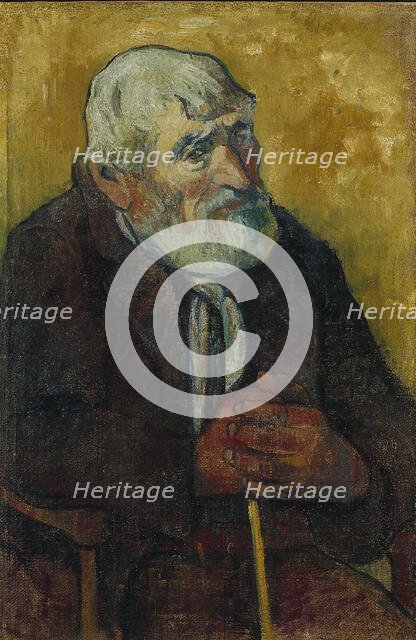 Old man with stick, 1888. Creator: Paul Gauguin.