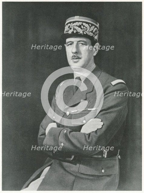 Charles Andre Joseph Marie De Gaulle, 1940. Artist: Unknown