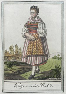 Costumes de Différents Pays, 'Paysanne de Basle', c1797. Creators: Jacques Grasset de Saint-Sauveur, LF Labrousse.