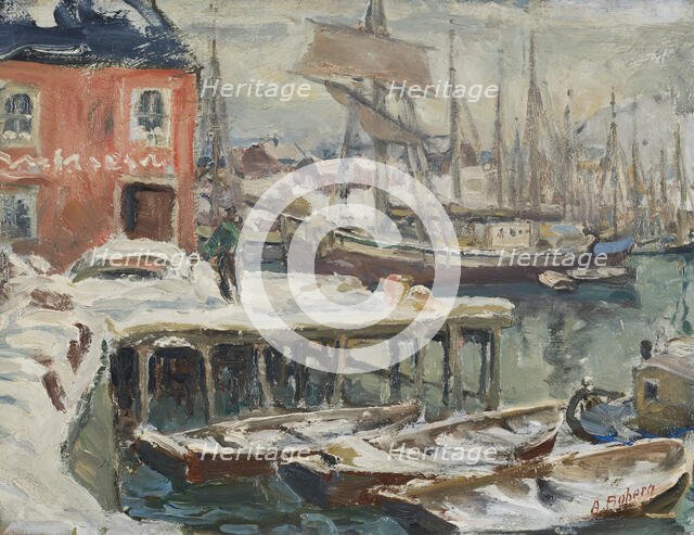 Jetty, Lofoten. Study from North Norway. Creator: Anna Katarina Boberg.