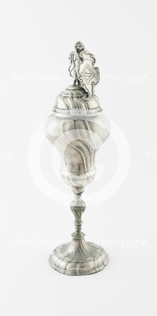 Carpenters' Guild Cup and Cover, Germany, c. 1750. Creator: Unknown.