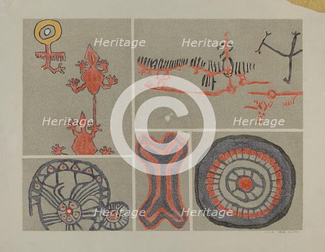 Petroglyph, 1935/1942. Creator: Lala Eve Rivol.