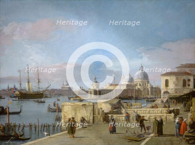Entrance to the Grand Canal from the Molo, Venice, 1742/1744. Creator: Canaletto.