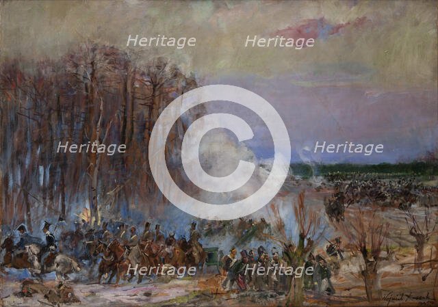 Fight for the Alder Grove, 1940. Creator: Wojciech Kossak.