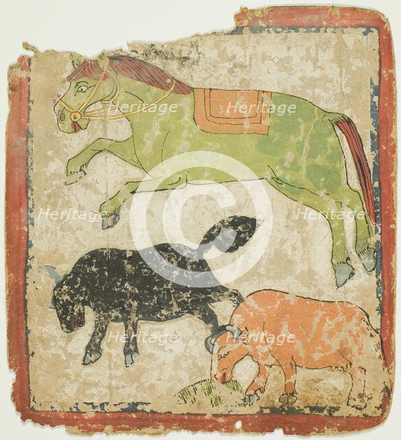 Image from a Set of Initiation Cards (Tsakali), 14th/15th century. Creator: Unknown.