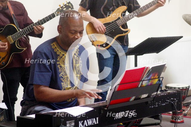 Basil Hodge Quintet, Jazz Africa, Loughton Methodist Church, Loughton, Apr 2023. Creator: Brian O'Connor.