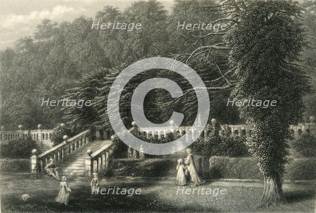'The Terrace, Haddon Hall', c1870.
