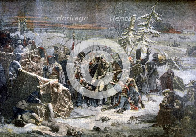 'Marshall Ney during the retreat from Russia', (1812) 1894. Artist: Unknown