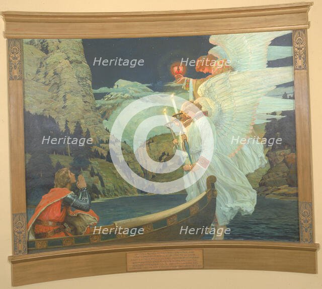 The Knight of the Holy Grail, ca. 1912. Creator: Frederick Judd Waugh.