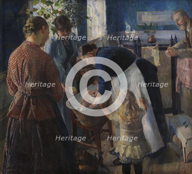 In the Tub, 1889. Creator: Christian Krohg.