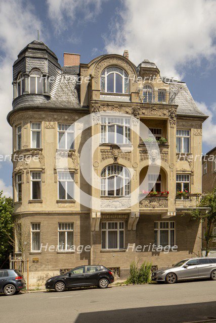 Jugenstil house, Villa Rauner, House, Cranachstrasse 10, Weimar, Germany, 2018. Artist: Alan John Ainsworth.