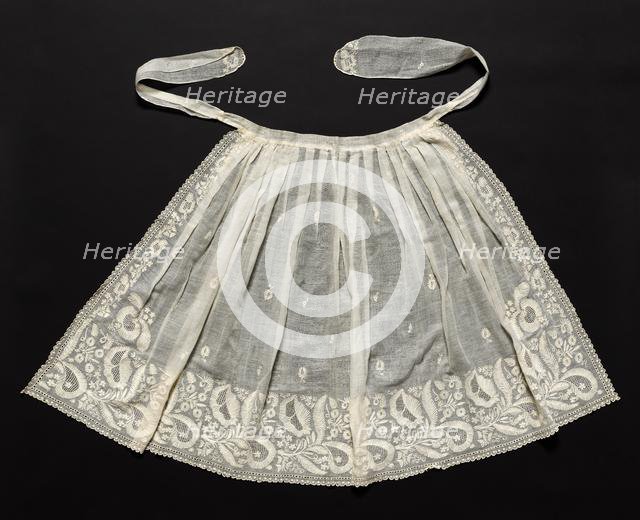 Wedding Apron, c. 1830s. Creator: Unknown.