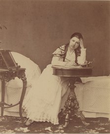 Portrait of the opera singer Maria Klimentova-Muromtseva (1857-1946) as Tatiana in opera Eugene Oneg