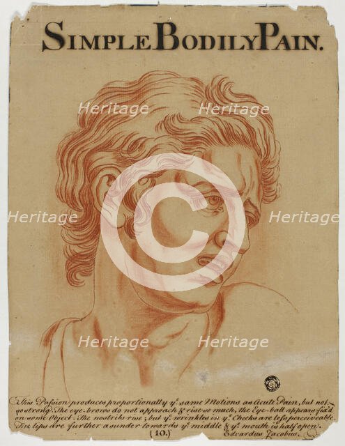 Simple Bodily Pain, after 1698. Creator: Eduardus Jacobus.