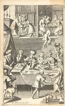 Illustration for "Le tombeau des delices du monde" by Jean Puget de La Serre, 1631. Creator: Jode, Pieter I, de (1570-1634).