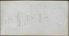 Sketchbook, page 40: Perspective Study. Creator: Ernest Meissonier (French, 1815-1891).