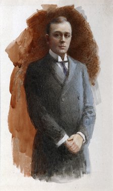 Portrait of the opera singer Leonid Vitalyevich Sobinov (1872–1934), 1934.  Creator: Wisel, Emil Oskarovich (1866-1943).