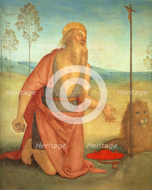 Saint Jerome, c. 1512. Artist: Perugino (ca. 1450-1523)