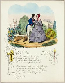 To Thee, I Send a Line of Love (valentine), c. 1842. Creator: Unknown.