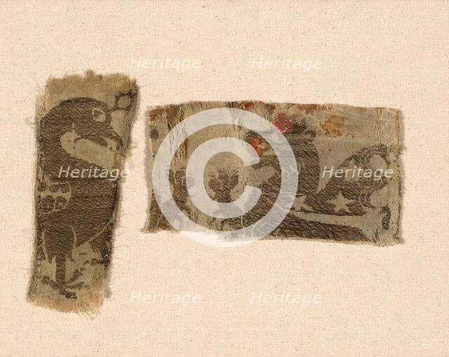 Two Fragments, Italy, 1350/1400. Creator: Unknown.