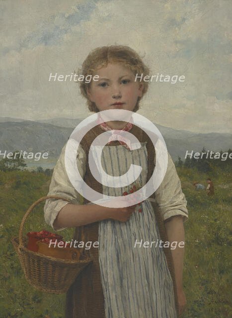 La Mariette aux fraises, 1884. Creator: Anker, Albert (1831-1910).