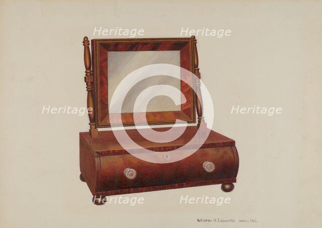 Shaving Stand, c. 1938. Creator: William H Edwards.