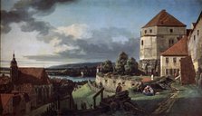 'View of Pirna from the Sonnenstein Fortress', c1752-c1755. Artist: Bernardo Bellotto