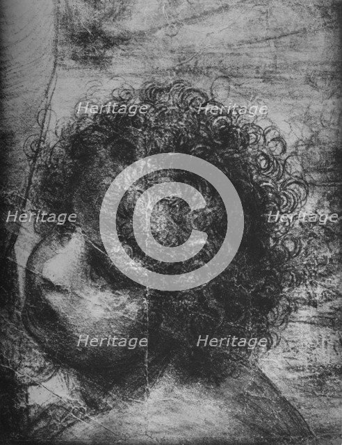 'Head of the Infant St. John - Virgin and Child with St. Anne and Infant St. John', c1480 (1945). Artist: Leonardo da Vinci.