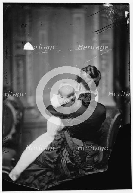 Sartoris, Mrs. (Nellie Grant) with baby, 1876.  Creator: Unknown.
