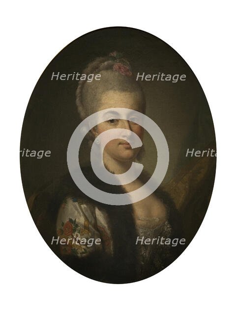 Portrait of Konstancja Poniatowska née Czartoryska, c1768. Creator: Per Krafft the Elder.