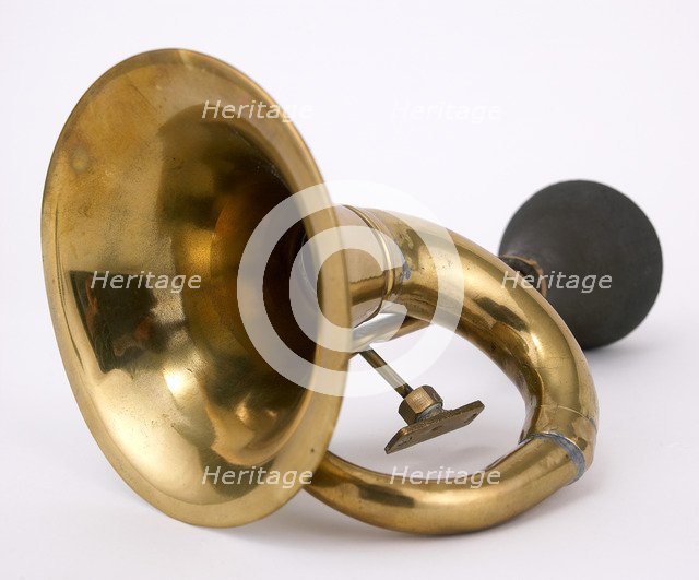 Brass Bulb Horn  . Artist: Unknown.