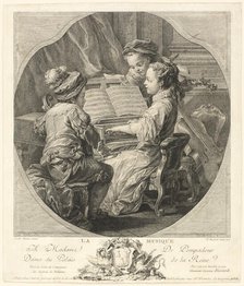 Allegory of Music, 1756. Creator: Etienne Fessard.