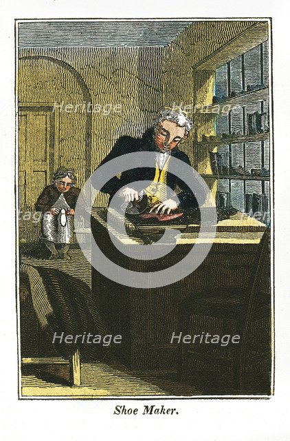 'Shoe Maker', 1823. Artist: Unknown