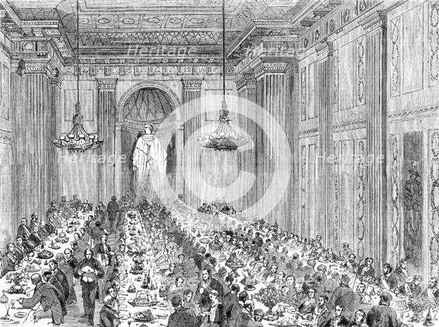 Anniversary Dinner of the Royal Masonic Institution for Boys, 1856.  Creator: Unknown.