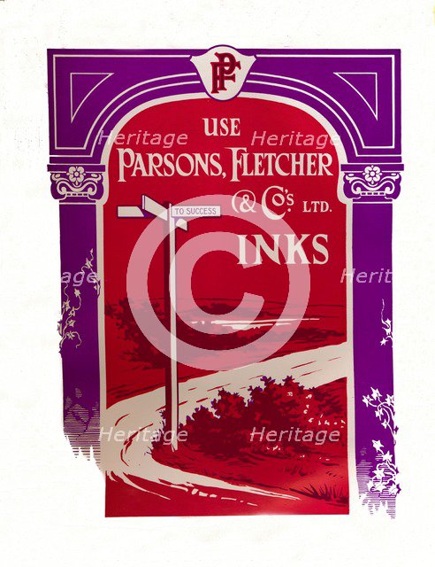'Parsons, Fletcher & Co.'s Ltd. Inks', 1917. Artist: Parsons Fletcher & Co.