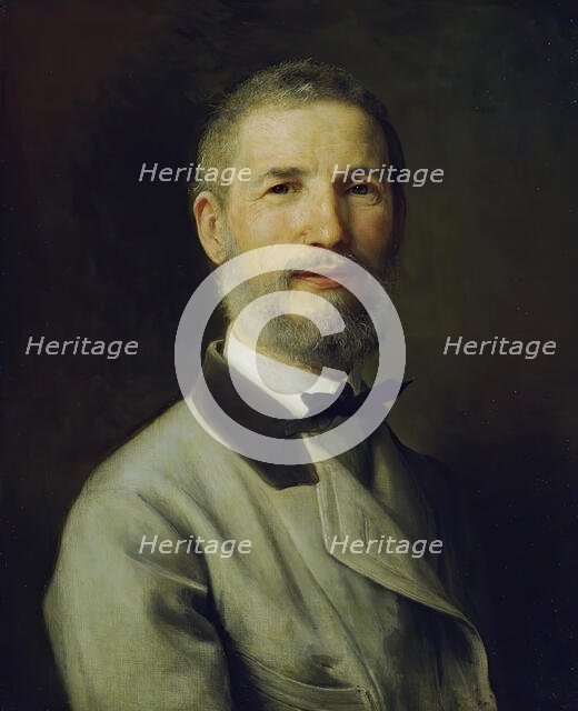 Self-portrait at 60 years old, 1873. Creator: Johann Baptist Reiter.