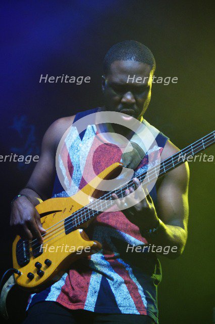 Derrick Hodge, Love Supreme Jazz Festival, Glynde Place, East Sussex, 2014. Artist: Brian O'Connor.