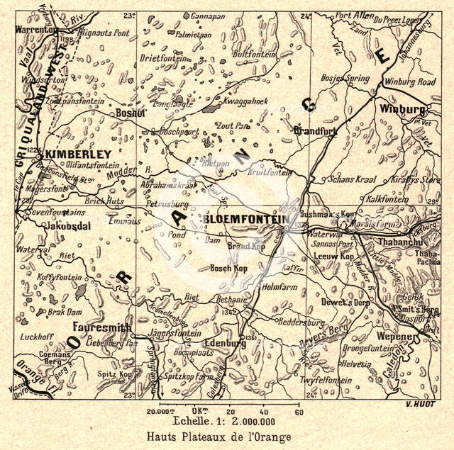 ''Hauts Plateaux de l'Orange; Afrique Australe', 1914. Creator: Unknown.