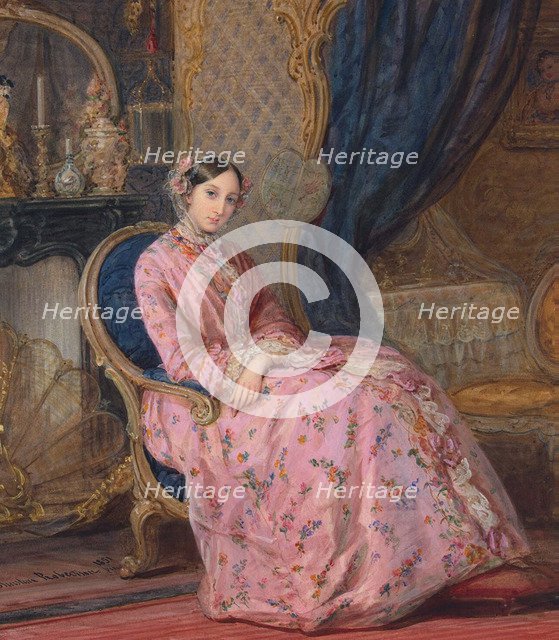 Portrait of Grand Duchess Maria Nikolaevna of Russia, middle of the 19th century. Creator: Robertson, Christina (1796-1854).