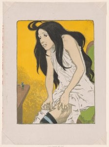Morphine Addict, from The Album of Original Prints from Galerie Vollard (Morphinomaniac, f..., 1897. Creators: Eugene Samuel Grasset, Auguste Clot, Ambroise Vollard.