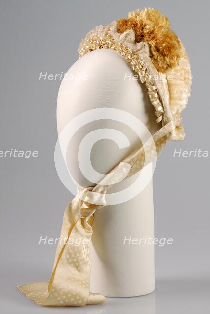 Bonnet, American, ca. 1885. Creator: Unknown.
