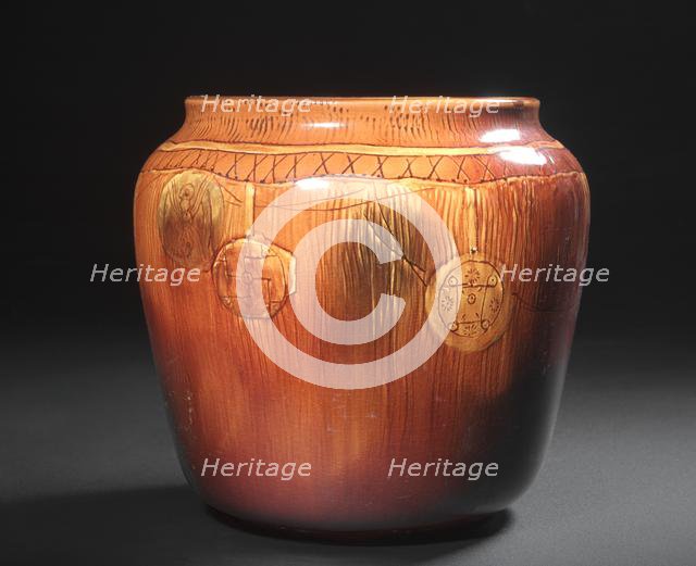 Vase, 1888. Creator: Rookwood Pottery Company (American, established 1880); Artus Van Briggle (American, 1869-1904).