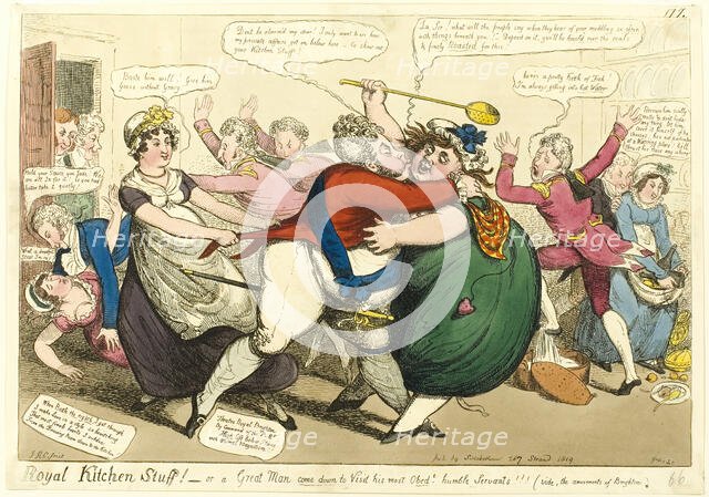 Royal Kitchen Stuff!, 1819. Creator: Isaac Robert Cruikshank.