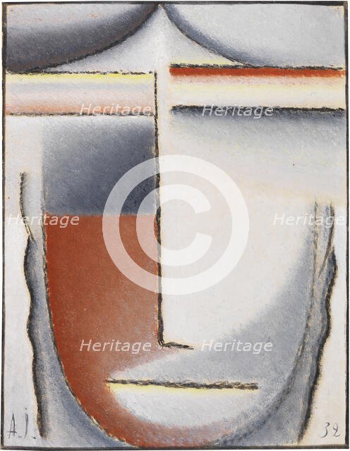 Winter mood (Abstract head), 1932. Creator: Javlensky, Alexei, von (1864-1941).