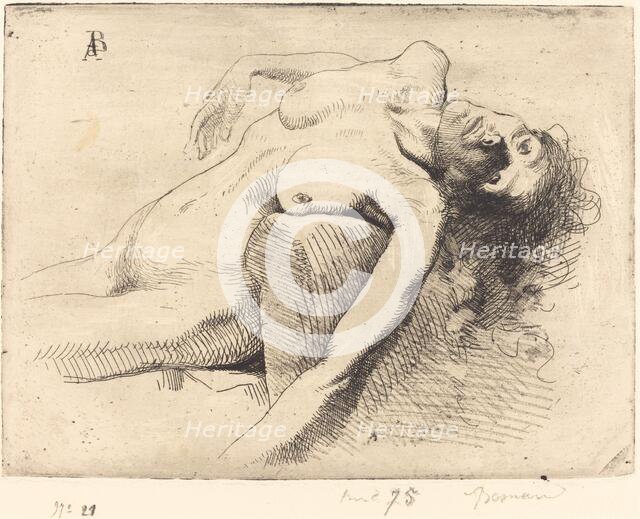 Dying Woman (La Mourante), 1885. Creator: Paul Albert Besnard.