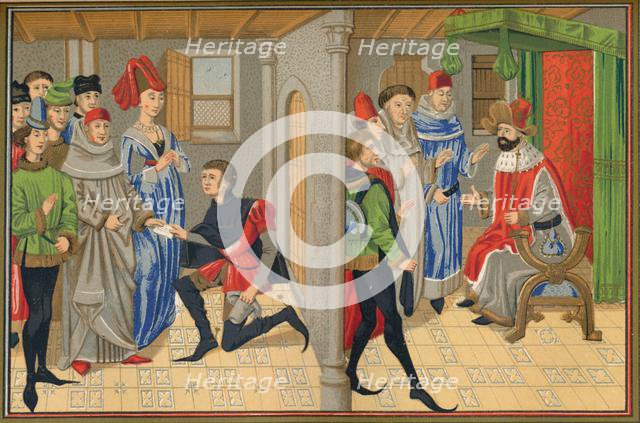 Scene from the tale of Renaud De Montauban, 15th century, (1849). Creator: Kellerhoven.